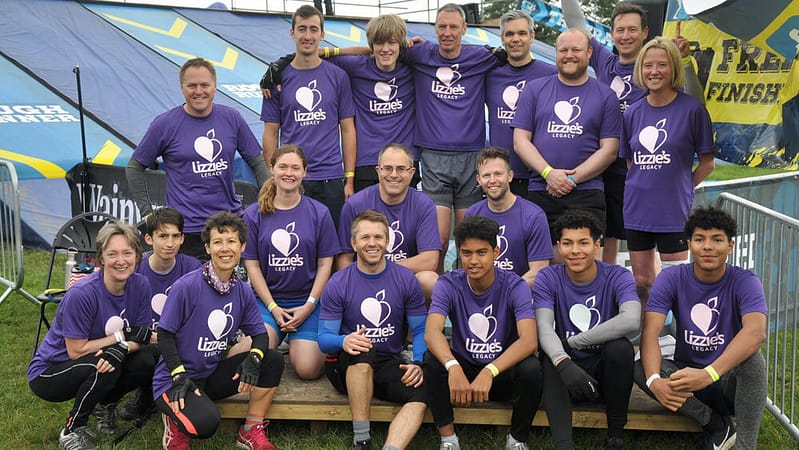 18 intrepid fundraisers about to take on the Rough Runners challenge